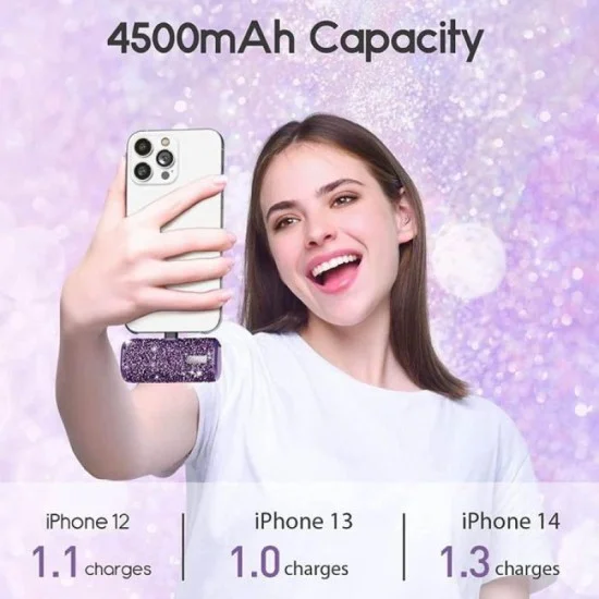 iWalk Linkme Plus Pocket Battery Lightning 4500 mAh (Purple Diamond)